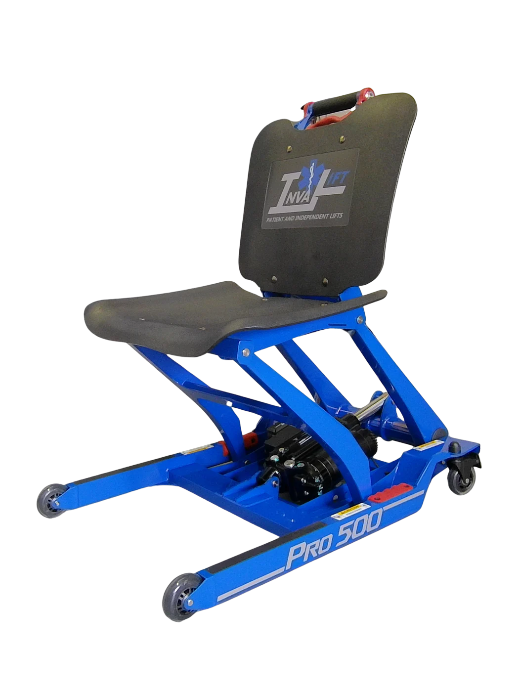 The Inva-Lift Pro 500, raised, three-quarter studio view