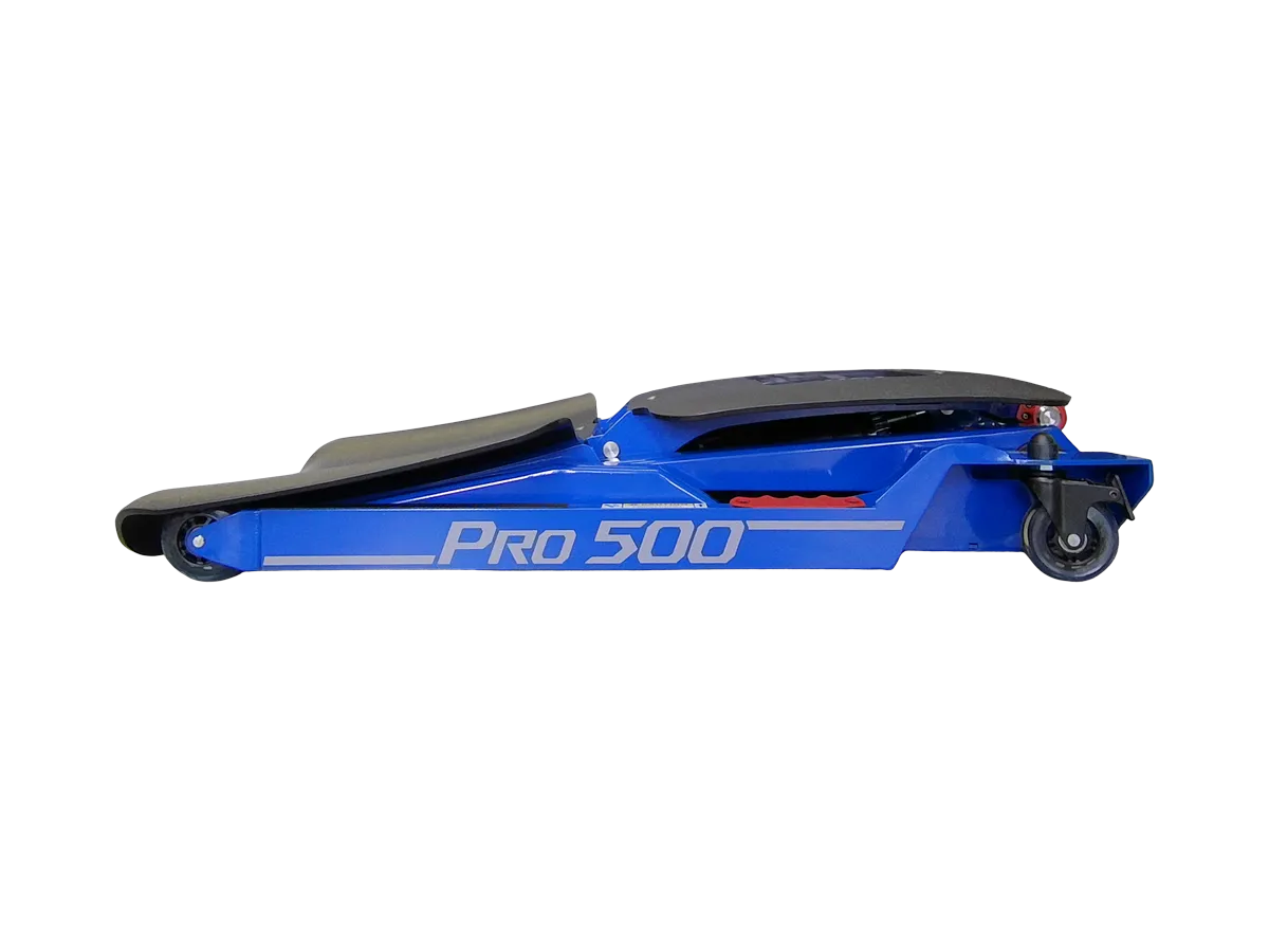 Inva-Lift Pro 500 folded flat at six inches tall, side view
